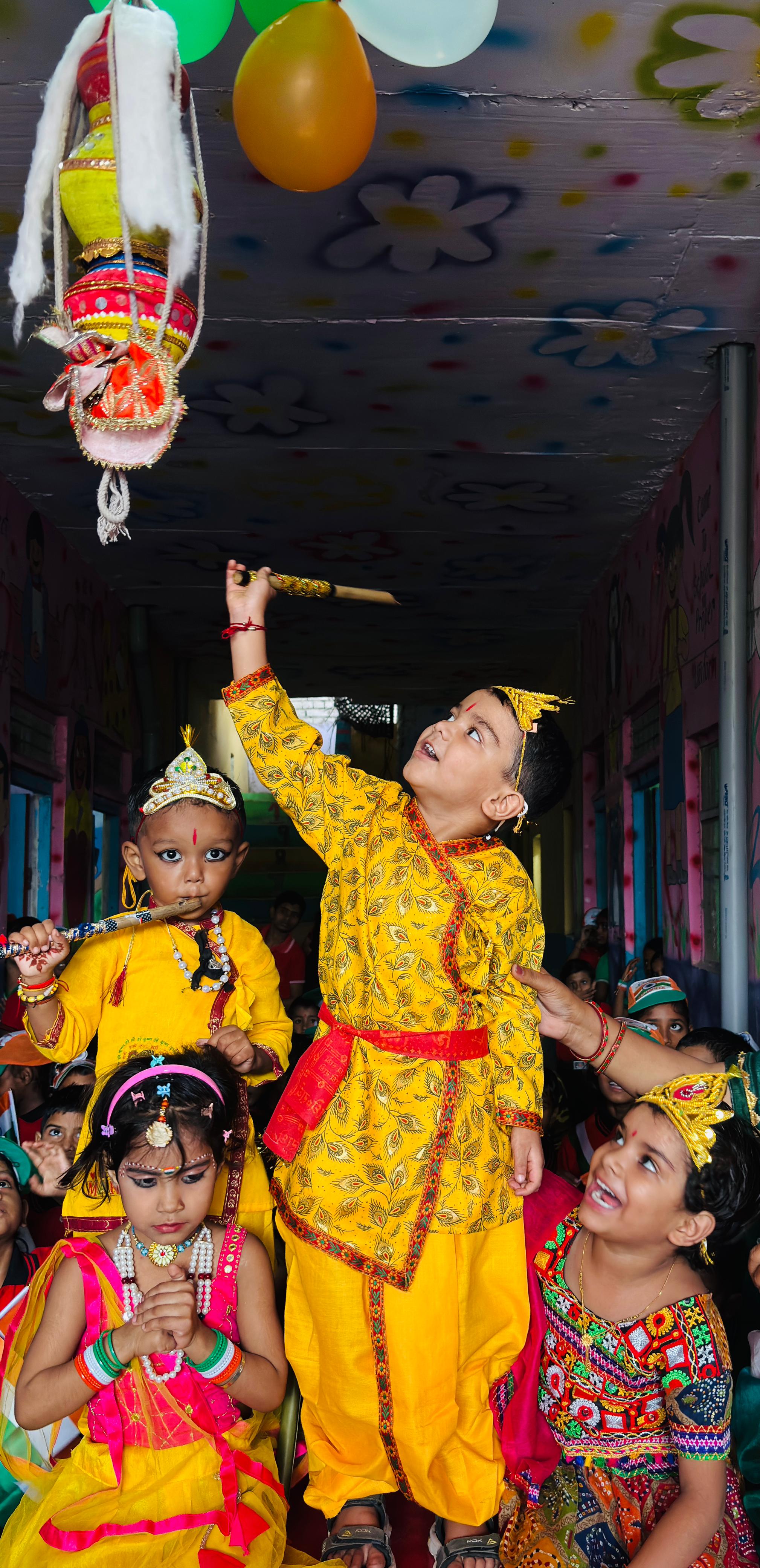 Janmashtami celebration at Holy Angels Public School